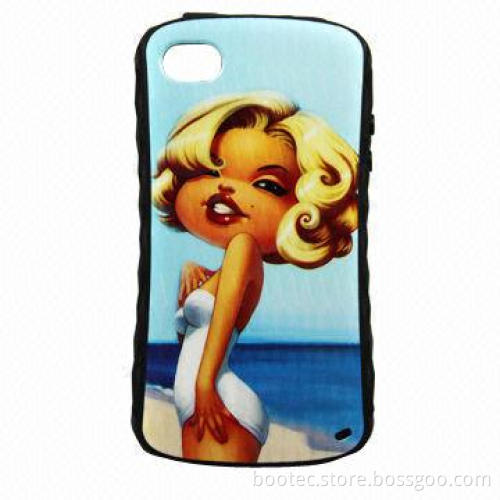 Beautiful Picture on Cases for iPhone 4, by IML Technology and Silk-screen Printing